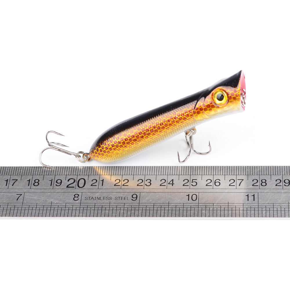 MrFishingSupplies | Topwater Fish 8CM-12g black hook plastic fishing lure