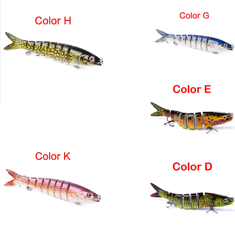 MrFishingSupplies Hard Body Swimbait Pike Fishing Lures Artificial Multi Jointed Sections Hard Bait Trolling Pike Carp Fishing Lure