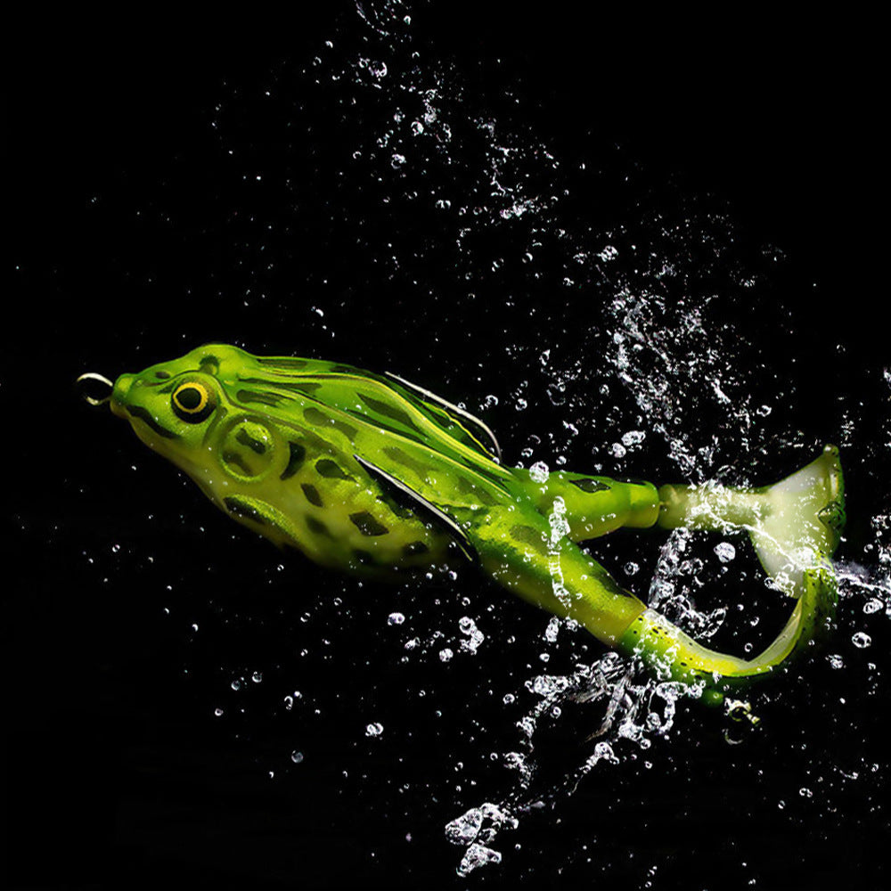 MrFishingSupplies | Double Propeller Topwater Frog Soft Bait