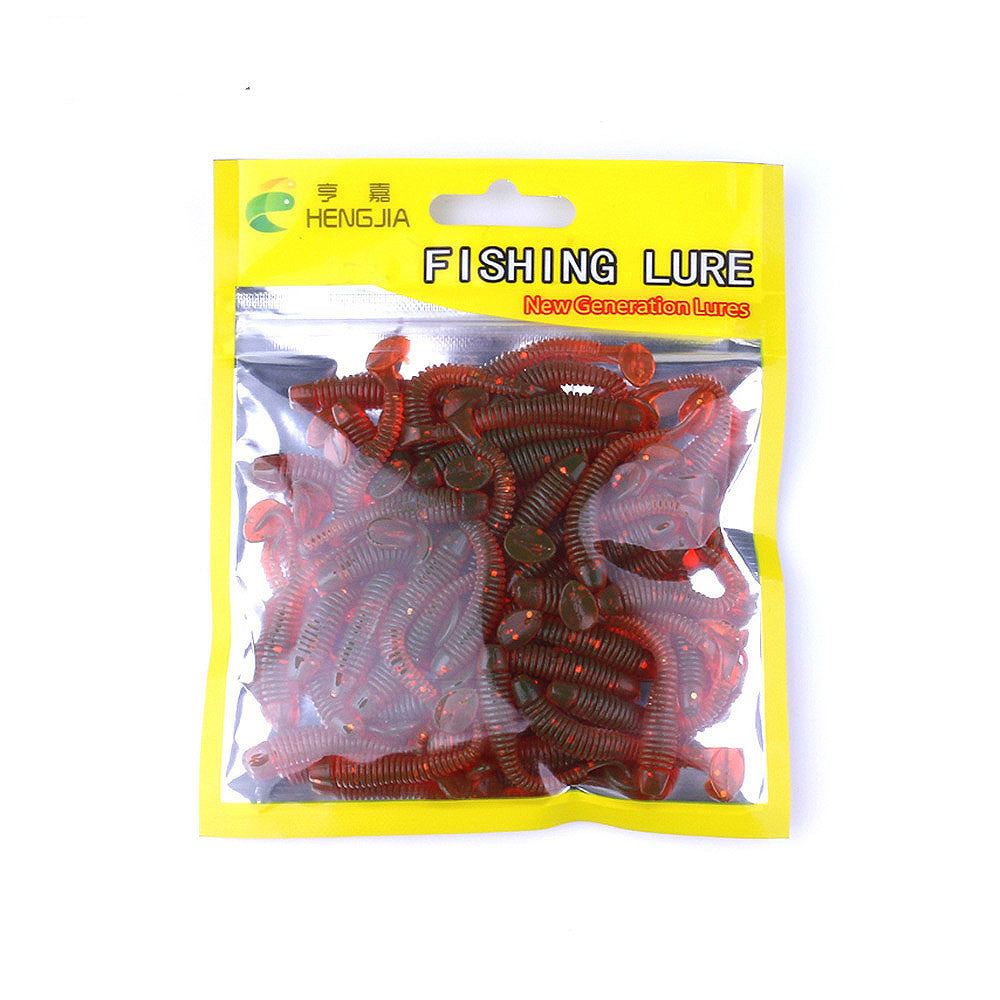 HENGJIA | Bag of colorful soft Plastic Worms bait