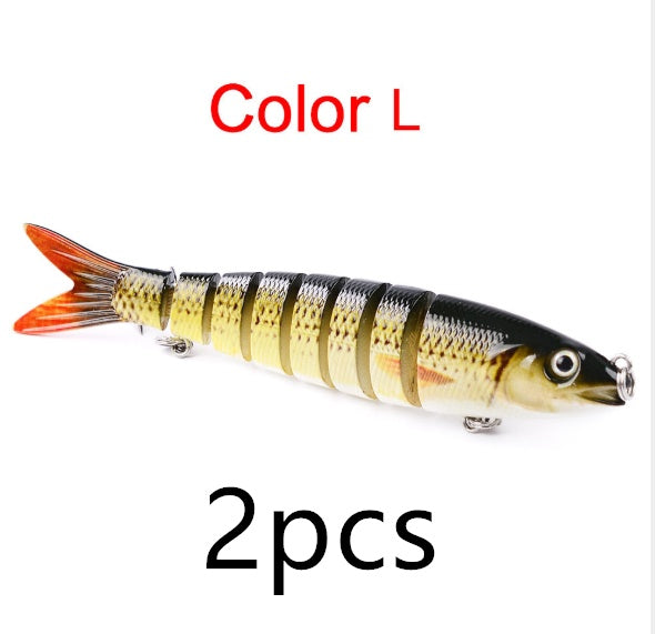 MrFishingSupplies Hard Body Swimbait Pike Fishing Lures Artificial Multi Jointed Sections Hard Bait Trolling Pike Carp Fishing Lure