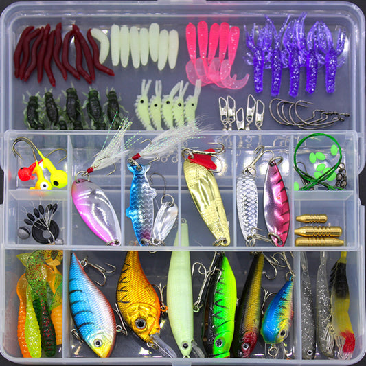 Mr Fishing Supplies | Fishing Gear Soft and Hard Bait Set 100 pcs