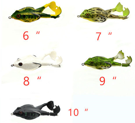 MrFishingSupplies | Double Propeller Topwater Frog Soft Bait