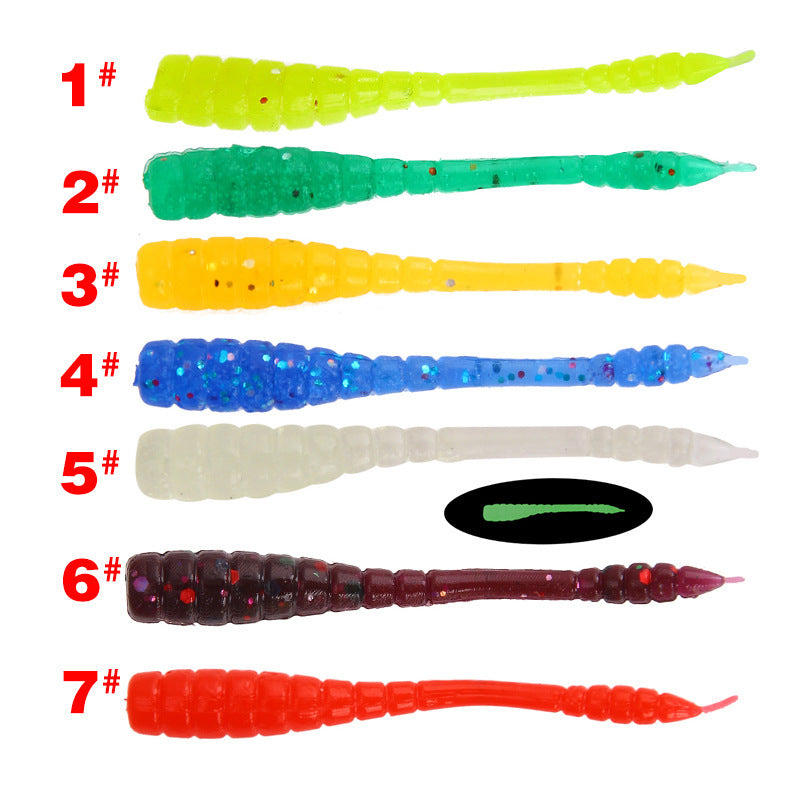 MrFishingSupplies | Maggot Fake Worm Red Worm Bait 50 Pcs