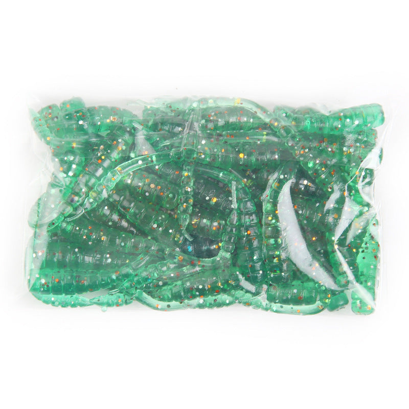 MrFishingSupplies | Maggot Fake Worm Red Worm Bait 50 Pcs