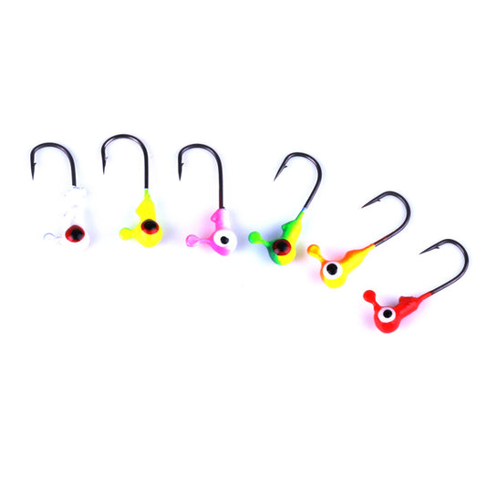 MrFishingSupplies | 1g Jig Heads Hook Bait 50 Pack Hooks Bag Outdoor Fishing Gear Supplies