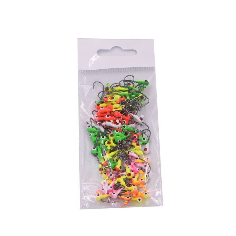 MrFishingSupplies | 1g Jig Heads Hook Bait 50 Pack Hooks Bag Outdoor Fishing Gear Supplies