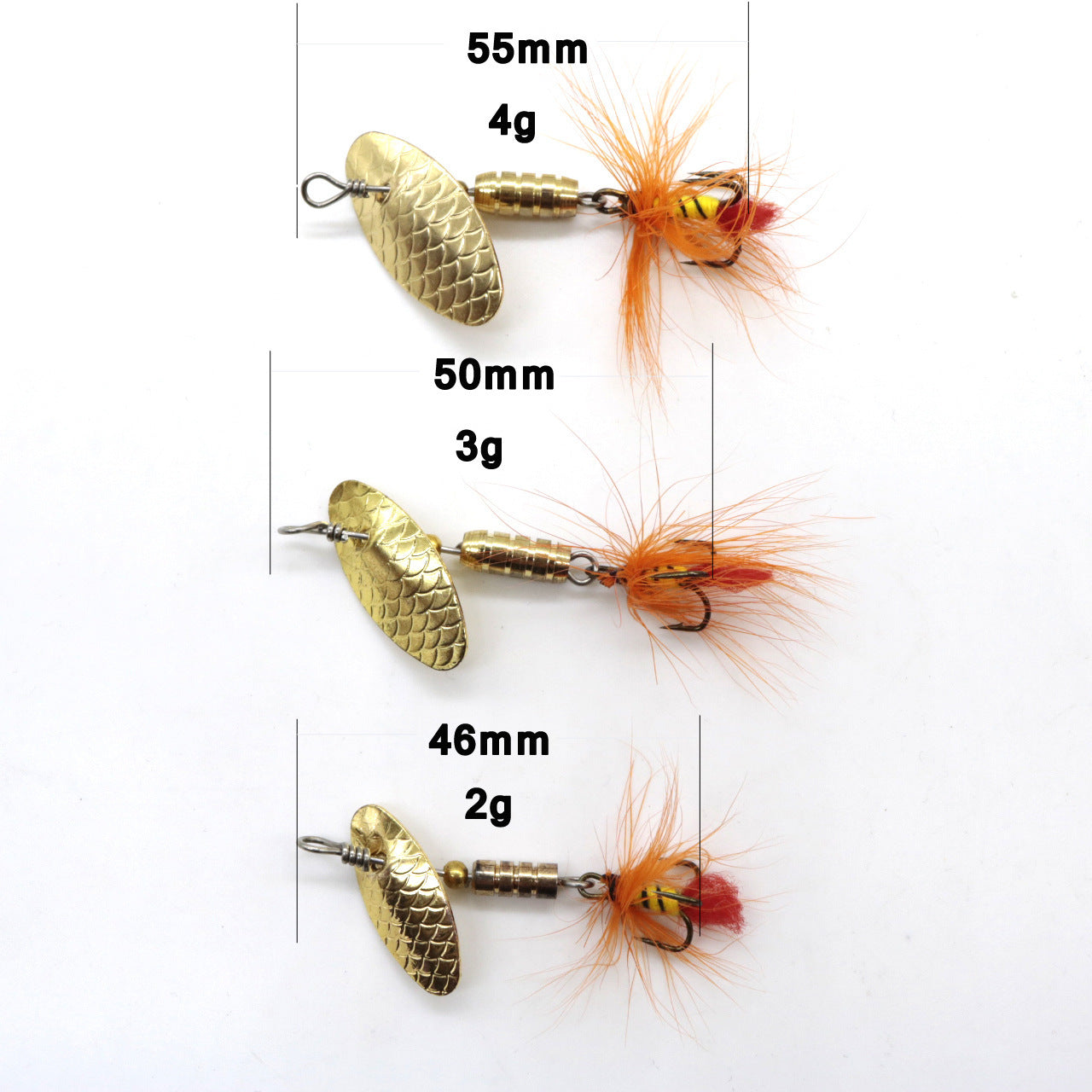 MrFishingSupplies | 1PCS Fishing Lures Wobbler Trout Spoon Metal Spinners