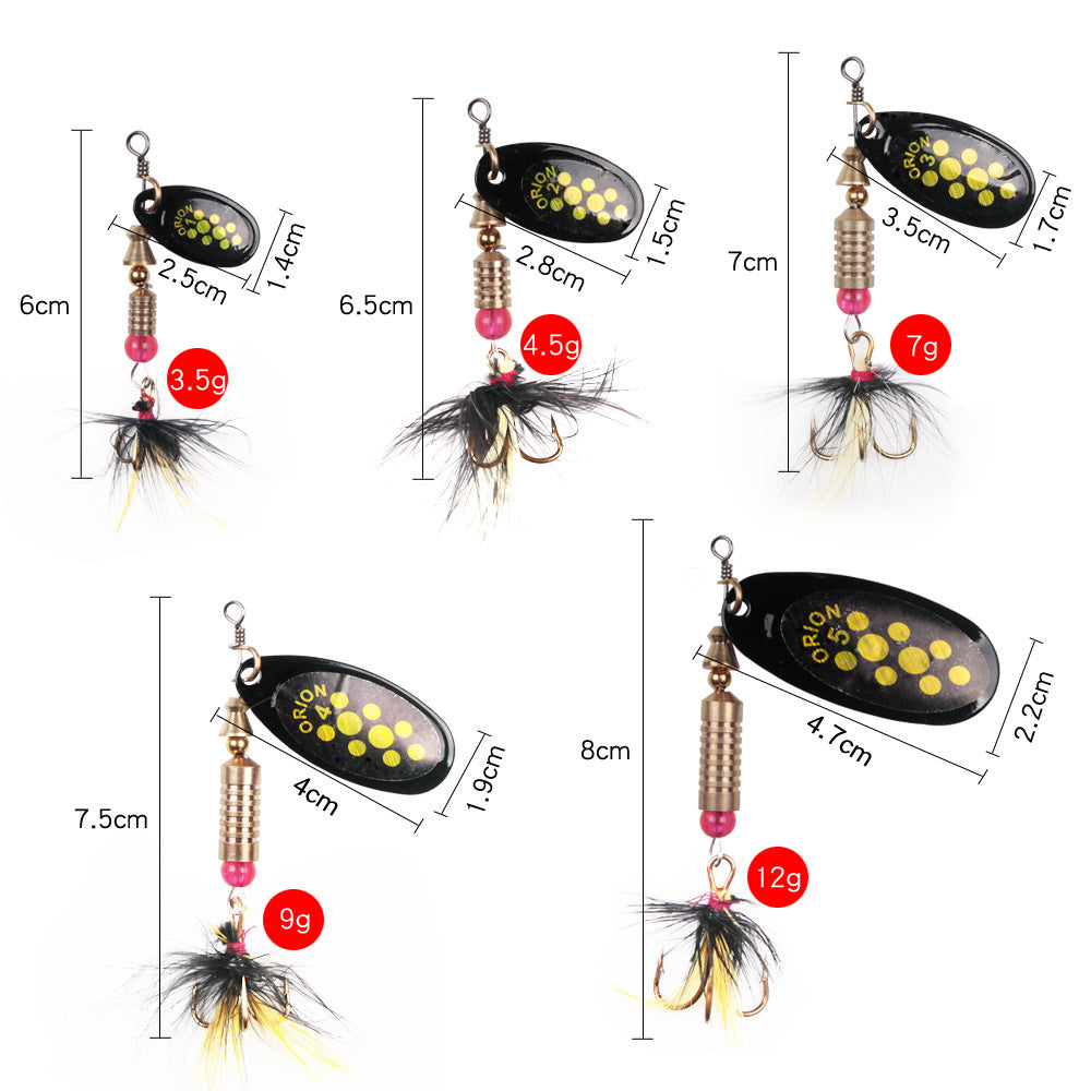 Mr Fishing Supplies | Rotating sequin lure hand-cranked bait fishing gear