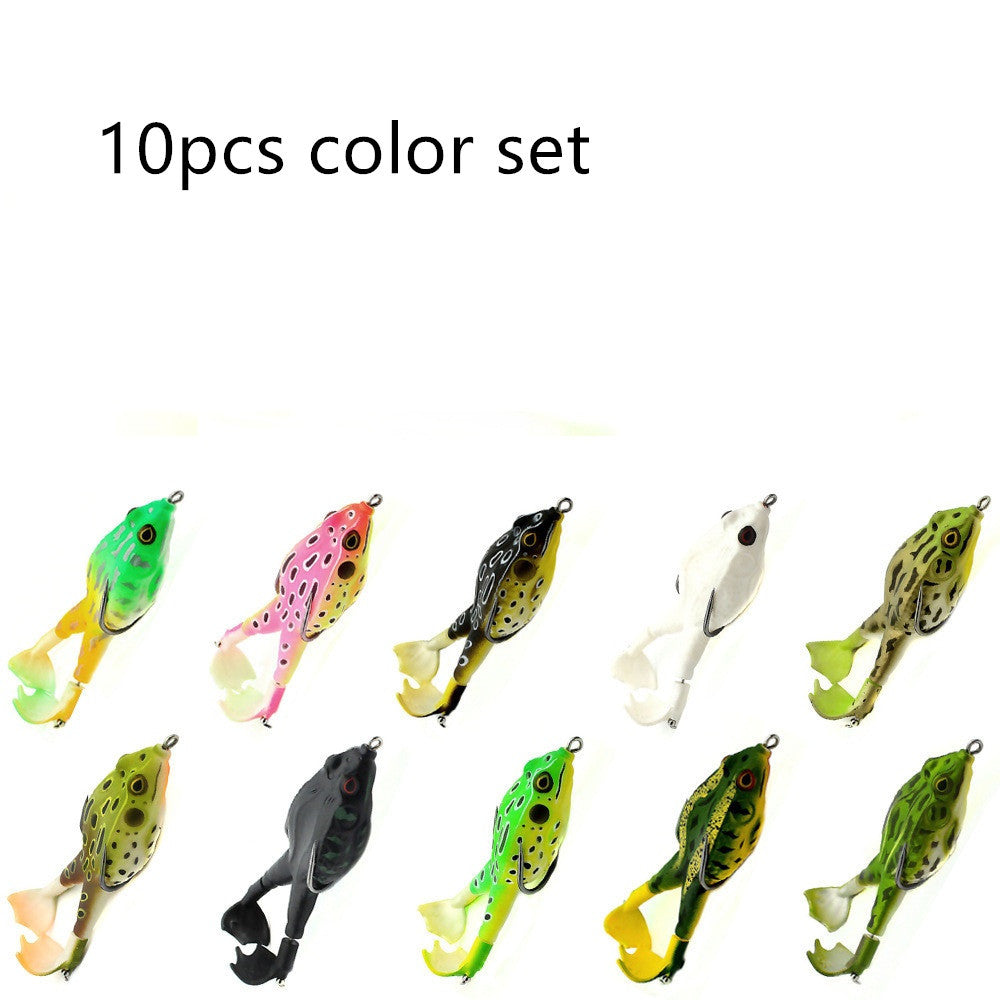 MrFishingSupplies | Double Propeller Topwater Frog Soft Bait