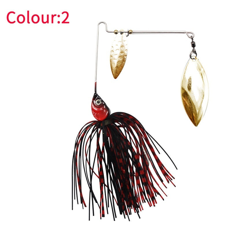 Mr Fishing Supplies | Tassel Beard Composite Sequins Fishing SpinnerBait Lure