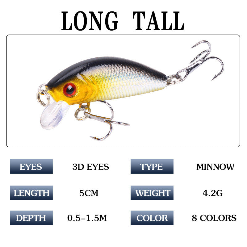 MrFishingSupplies | Crankbait Minow 5cm42g With Ring Beads
