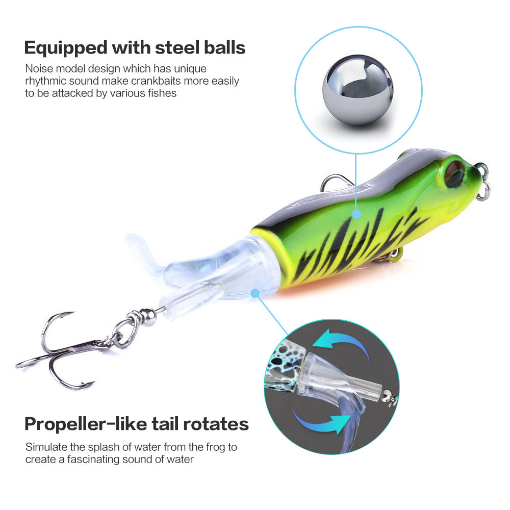 Mr Fishing Supplies | 9cm propeller hard bait floating frog bait