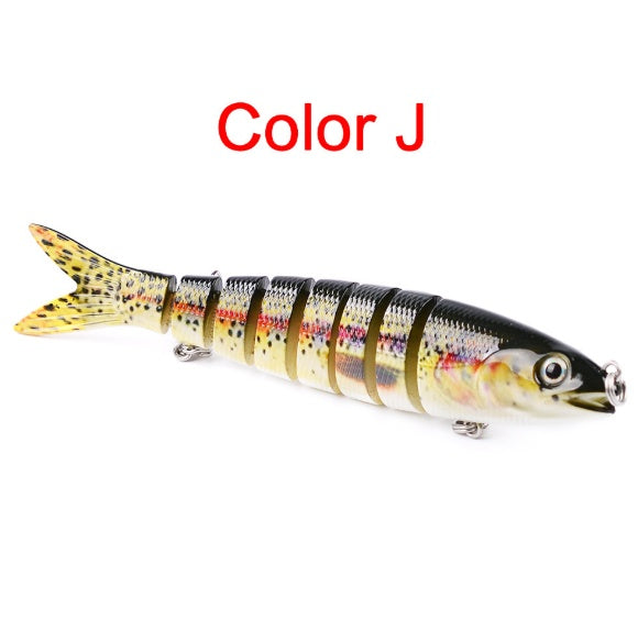 MrFishingSupplies Hard Body Swimbait Pike Fishing Lures Artificial Multi Jointed Sections Hard Bait Trolling Pike Carp Fishing Lure