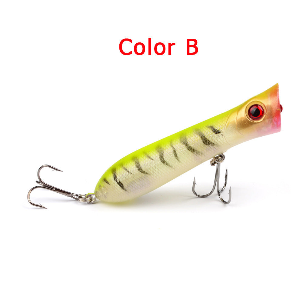 MrFishingSupplies | Topwater Fish 8CM-12g black hook plastic fishing lure