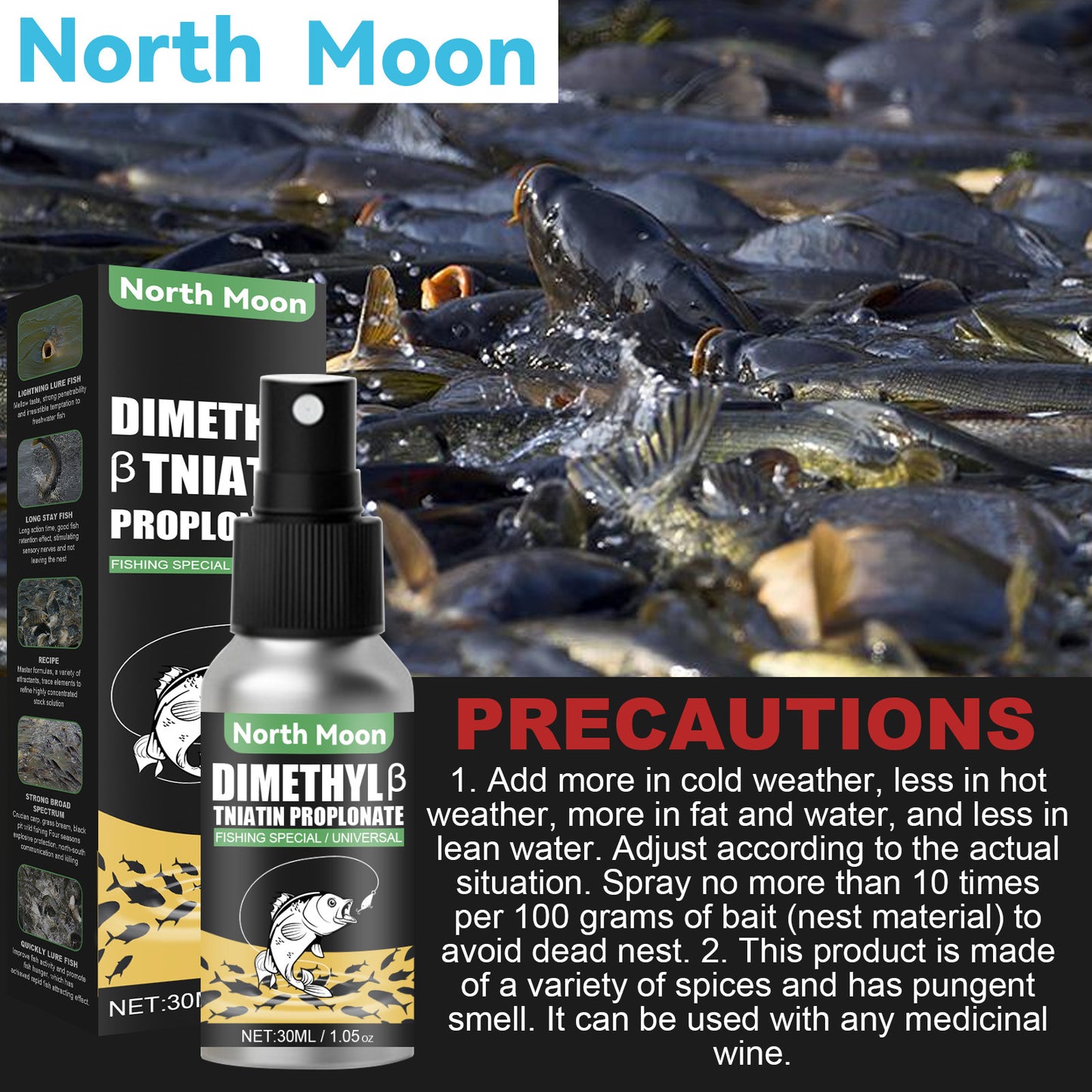 North Moon | Dimethyl & Tinatin Propionate Artificial Bait & Attractant