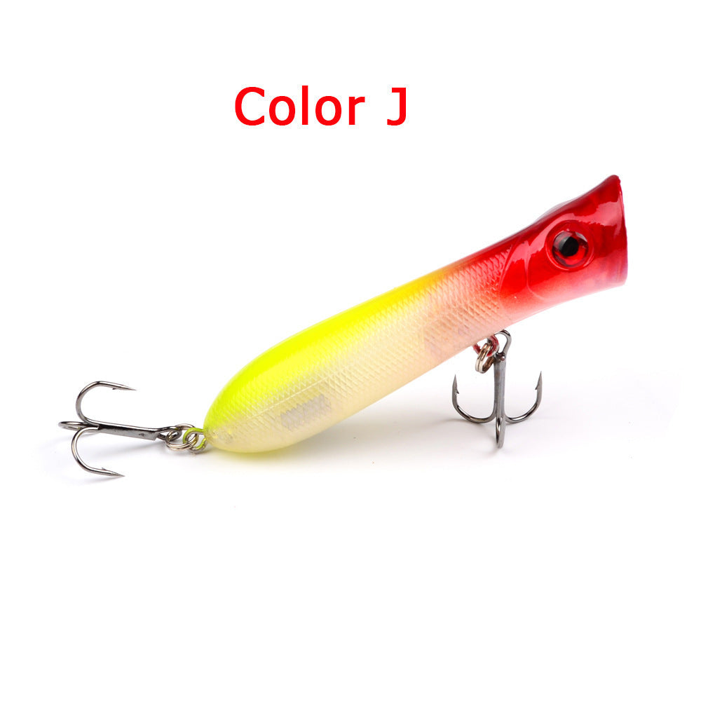 MrFishingSupplies | Topwater Fish 8CM-12g black hook plastic fishing lure