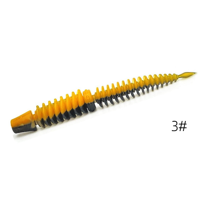 LUSHAZER| 10 PCS Reverse Thread Needle Tail Soft Bait