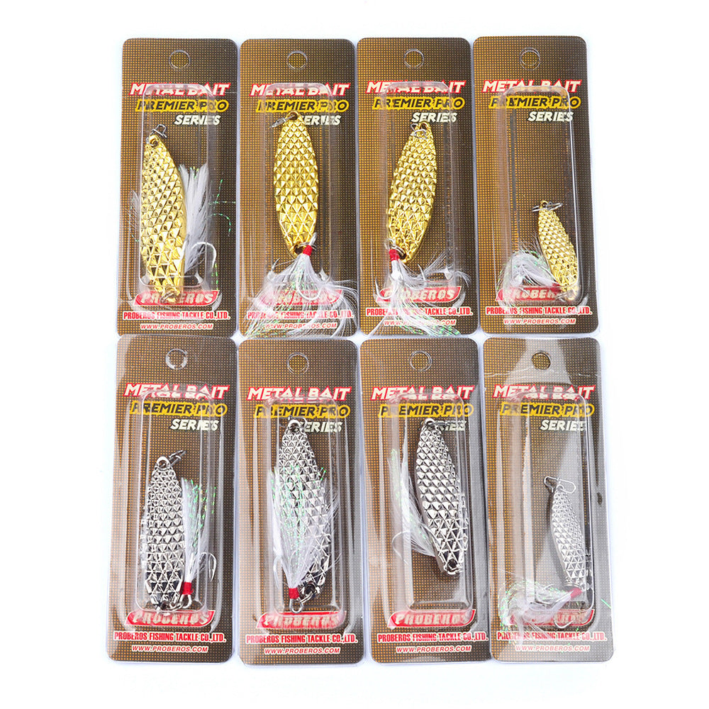PROBEROS |  Metal Sequins Bait 10g Lure Sequins Gold Silver Bait