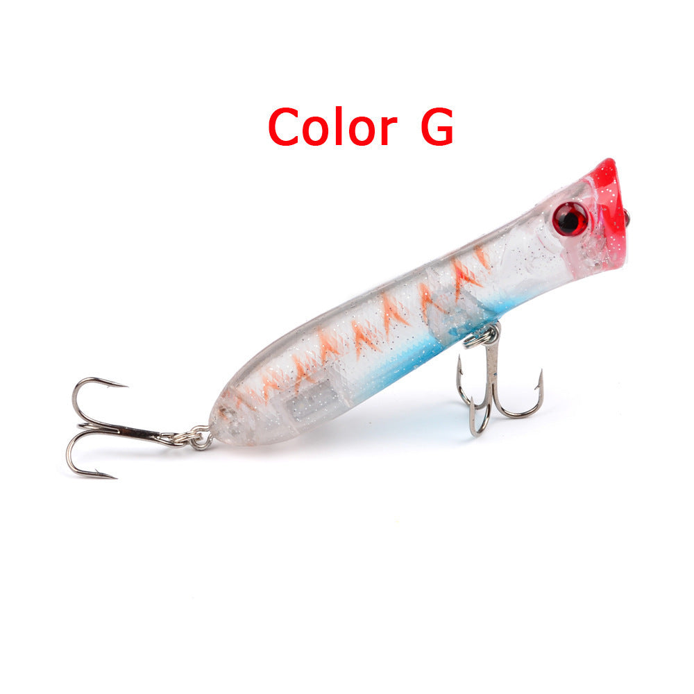 MrFishingSupplies | Topwater Fish 8CM-12g black hook plastic fishing lure