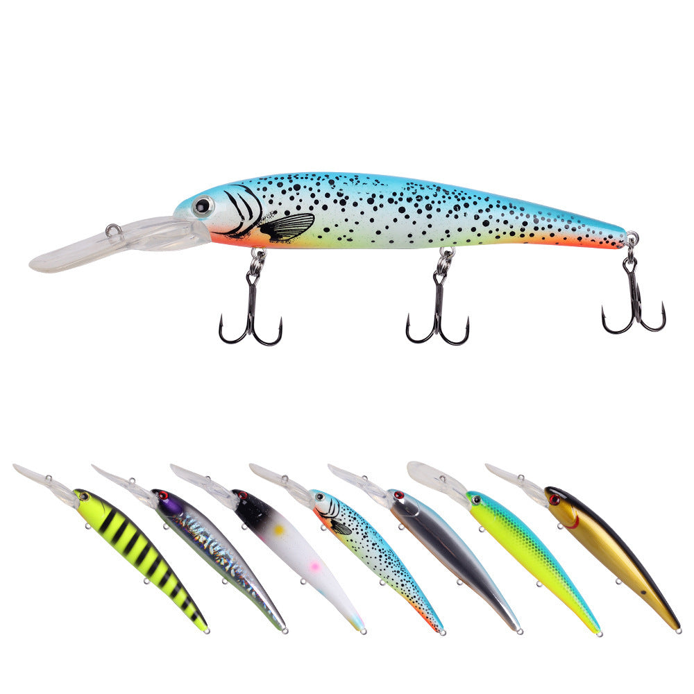 MrFishingSupplies | Jerkbait Long Tongue Plate Road Subbait 120mm20g Floating Deep Diving Minow