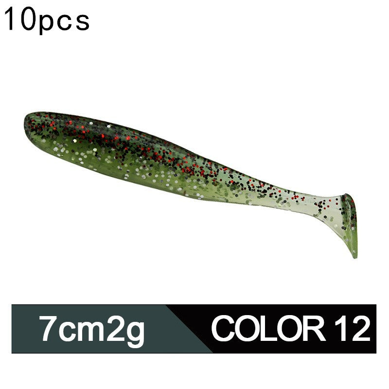 MrFishingSupplies | Two-color Soft Lure Paddle Tail Swimbait