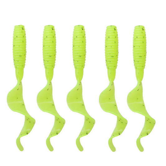 MrFishingSupplies | Soft Bait Fishy Curly Tail Lead Hook 100 PCS