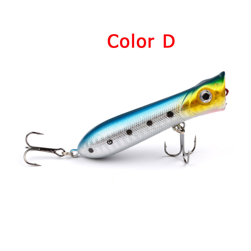 MrFishingSupplies | Topwater Fish 8CM-12g black hook plastic fishing lure