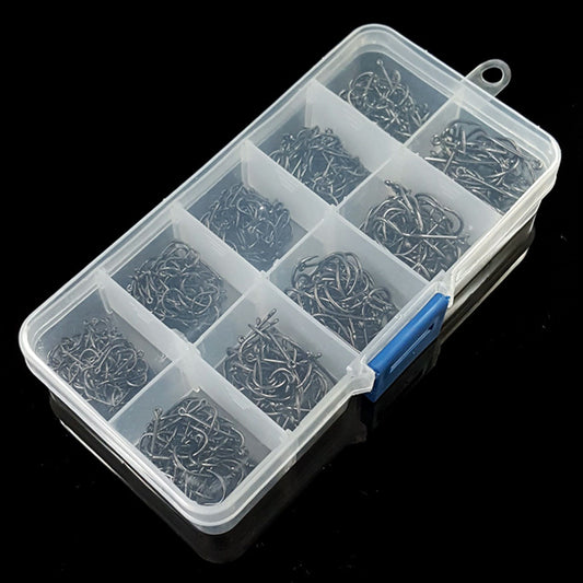 Mr Fishing Supplies | 500 pieces of ten lattice boxed with ring hook