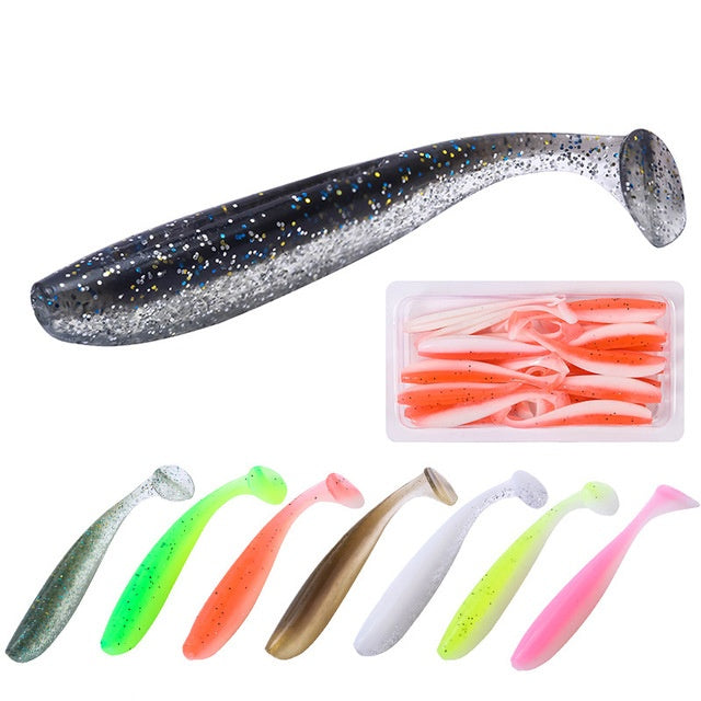Fishing Lure | Paddle Tail Swimbait artificial 20 PCS