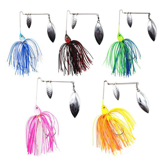 Mr Fishing Supplies | Tassel Beard Composite Sequins Fishing SpinnerBait Lure