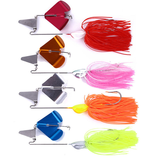 MrFishingSupplies | Buzzbait Surface Tractor Composite Metal Sequins