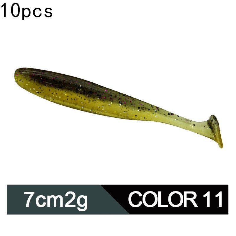 MrFishingSupplies | Two-color Soft Lure Paddle Tail Swimbait