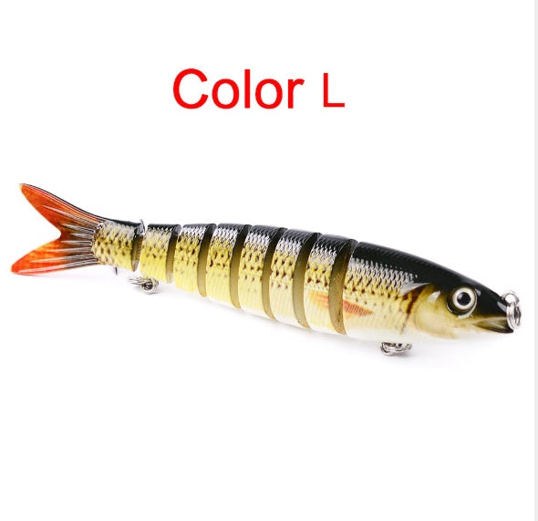 MrFishingSupplies Hard Body Swimbait Pike Fishing Lures Artificial Multi Jointed Sections Hard Bait Trolling Pike Carp Fishing Lure