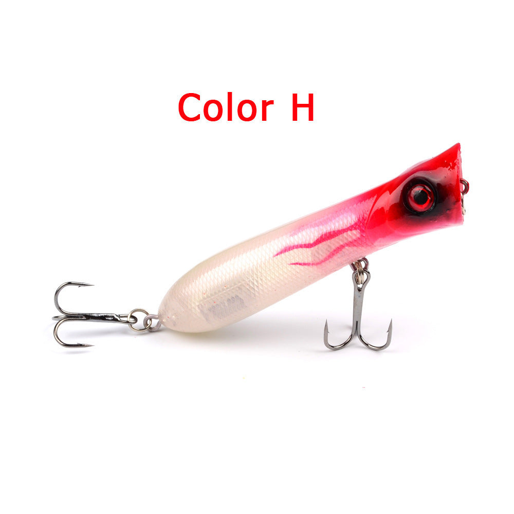 MrFishingSupplies | Topwater Fish 8CM-12g black hook plastic fishing lure