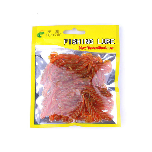 HENGJIA | Bag of colorful soft Plastic Worms bait