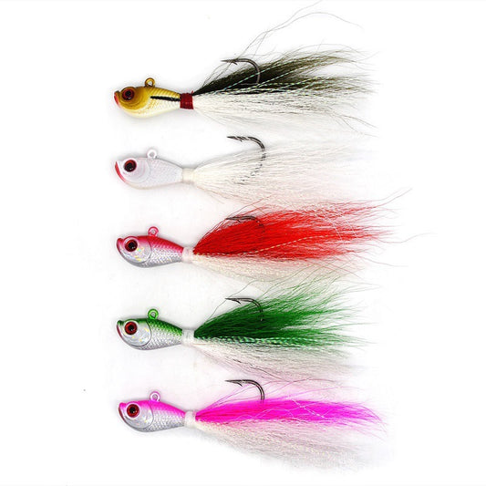 MrFishingSupplies | Hair Jig Multicolor Deer Tail Beard Guy Bronzing Lure