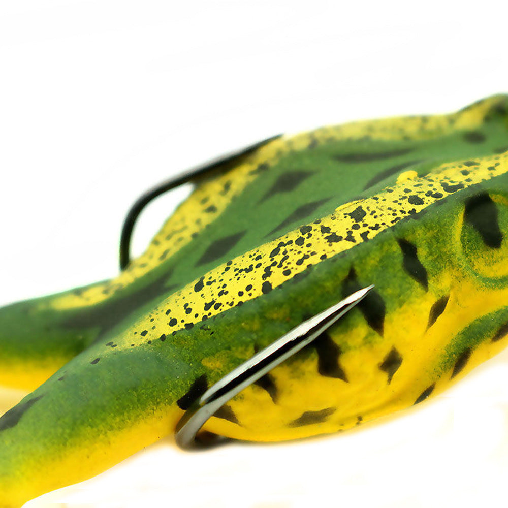MrFishingSupplies | Double Propeller Topwater Frog Soft Bait