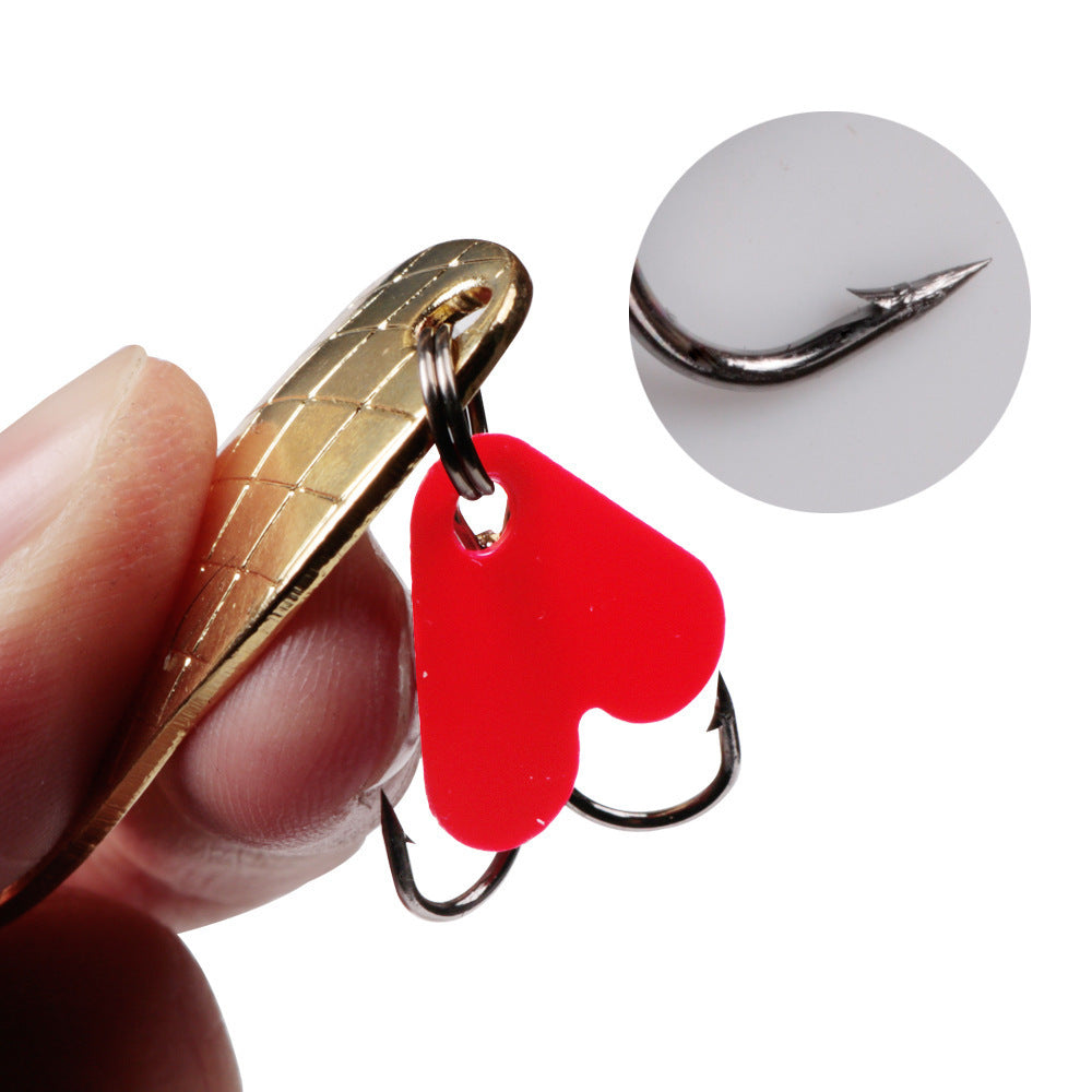 Mr Fishing Supplies Lure Sequined Pineapple Spoon Type Metal Tossing Bionic Lure