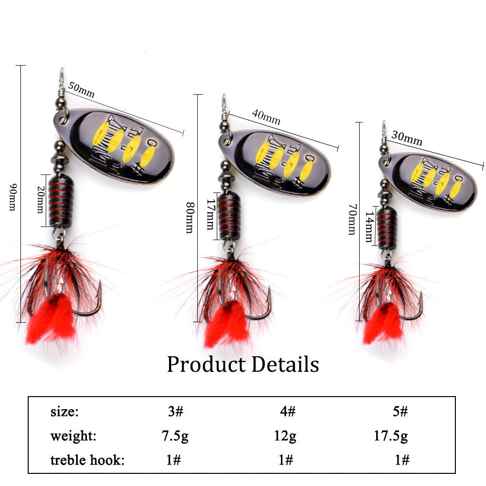 Mr Fishing Supplies | Spinner bionic bait fishing gear for rotating metal fishing