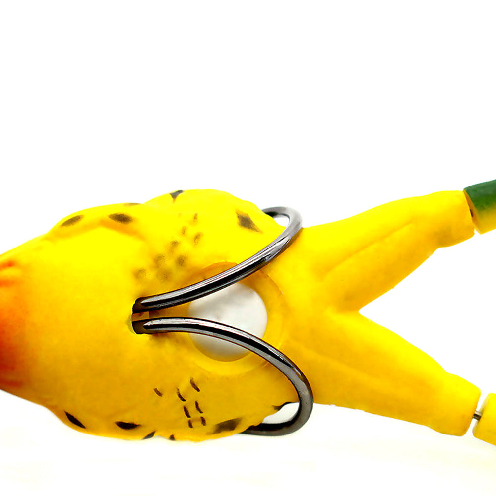 MrFishingSupplies | Double Propeller Topwater Frog Soft Bait