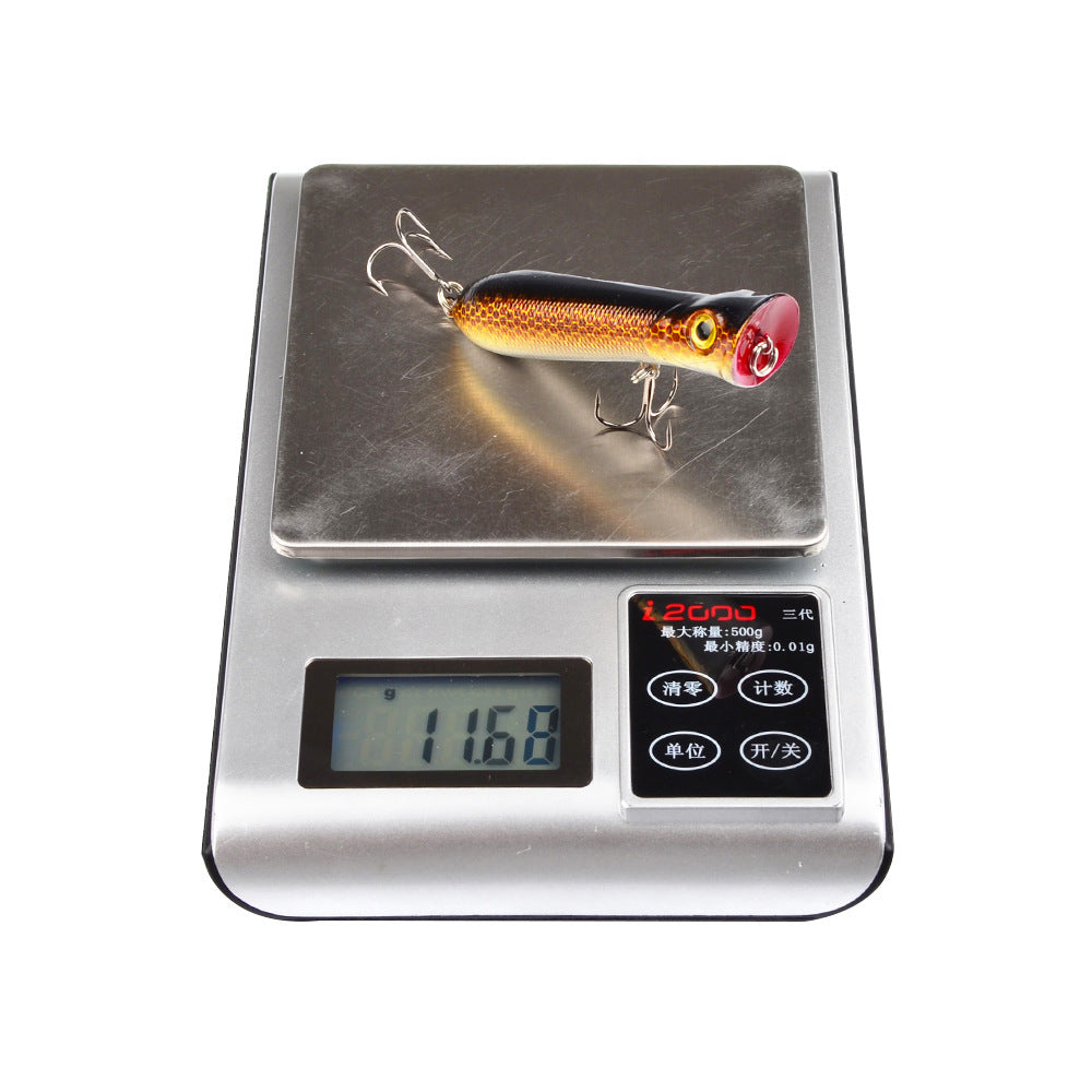 MrFishingSupplies | Topwater Fish 8CM-12g black hook plastic fishing lure
