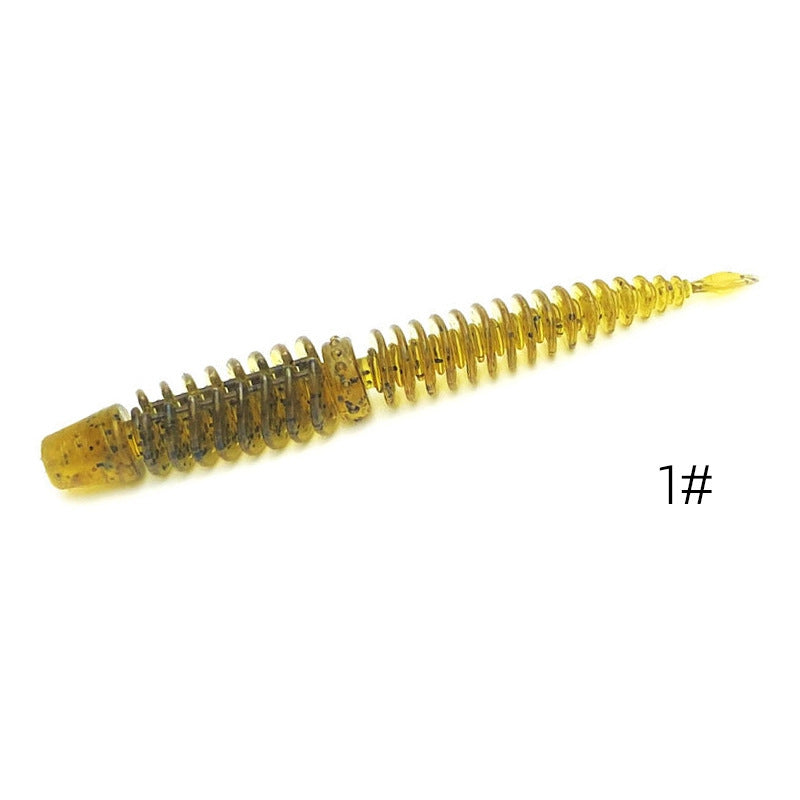 LUSHAZER| 10 PCS Reverse Thread Needle Tail Soft Bait