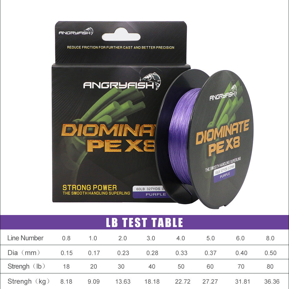 ANGRYFISH | Anti-Bite Strong Horse Braided Long-Range Fishing Line