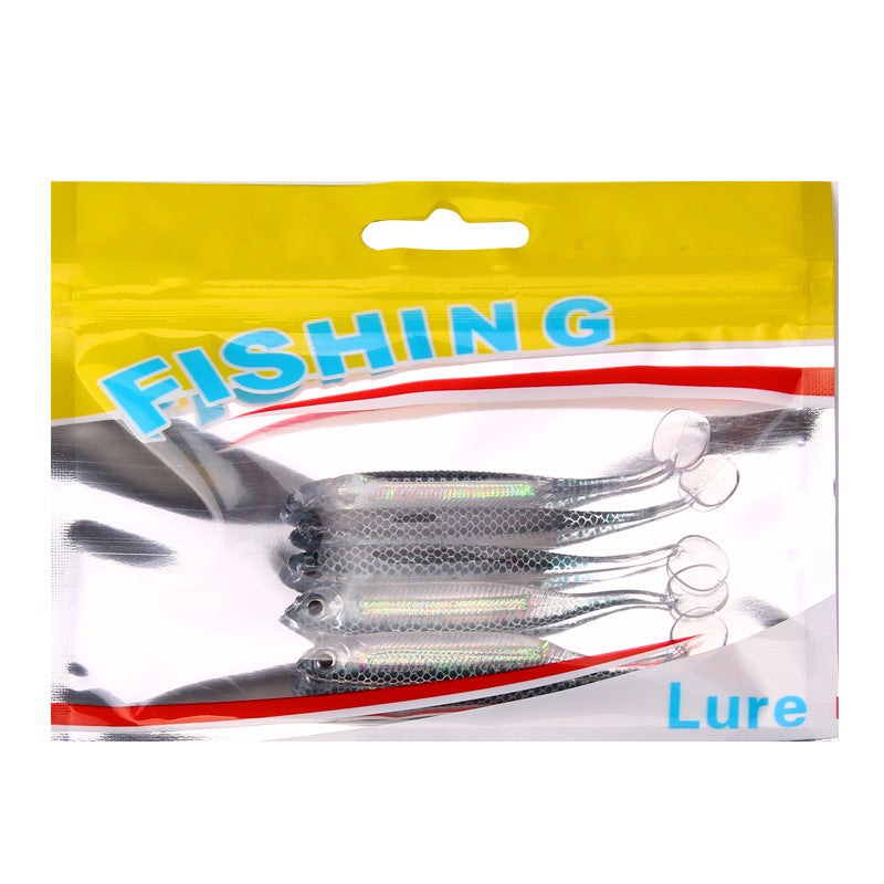 YTQHXY | 5 Pack Minow Paddle Tail Swimbait Freshwater Fishing Artificial Lure