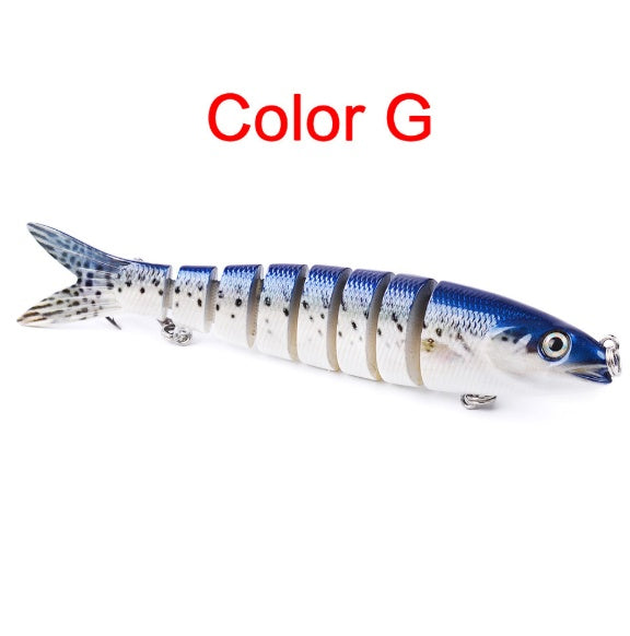 MrFishingSupplies Hard Body Swimbait Pike Fishing Lures Artificial Multi Jointed Sections Hard Bait Trolling Pike Carp Fishing Lure