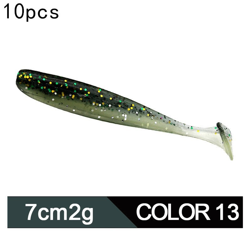 MrFishingSupplies | Two-color Soft Lure Paddle Tail Swimbait
