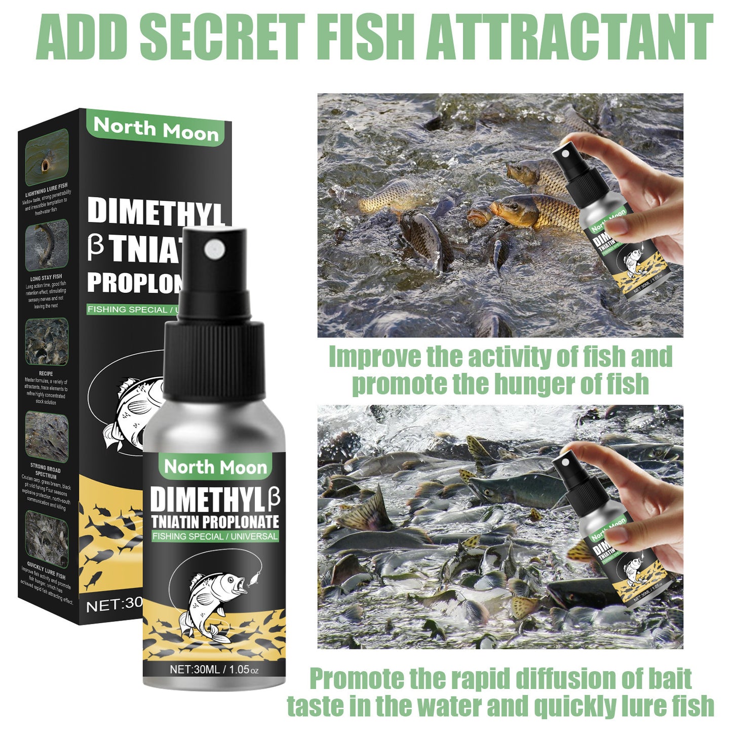 North Moon | Dimethyl & Tinatin Propionate Artificial Bait & Attractant