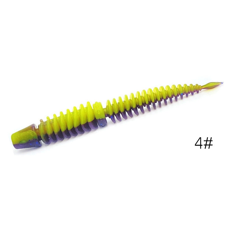 LUSHAZER| 10 PCS Reverse Thread Needle Tail Soft Bait