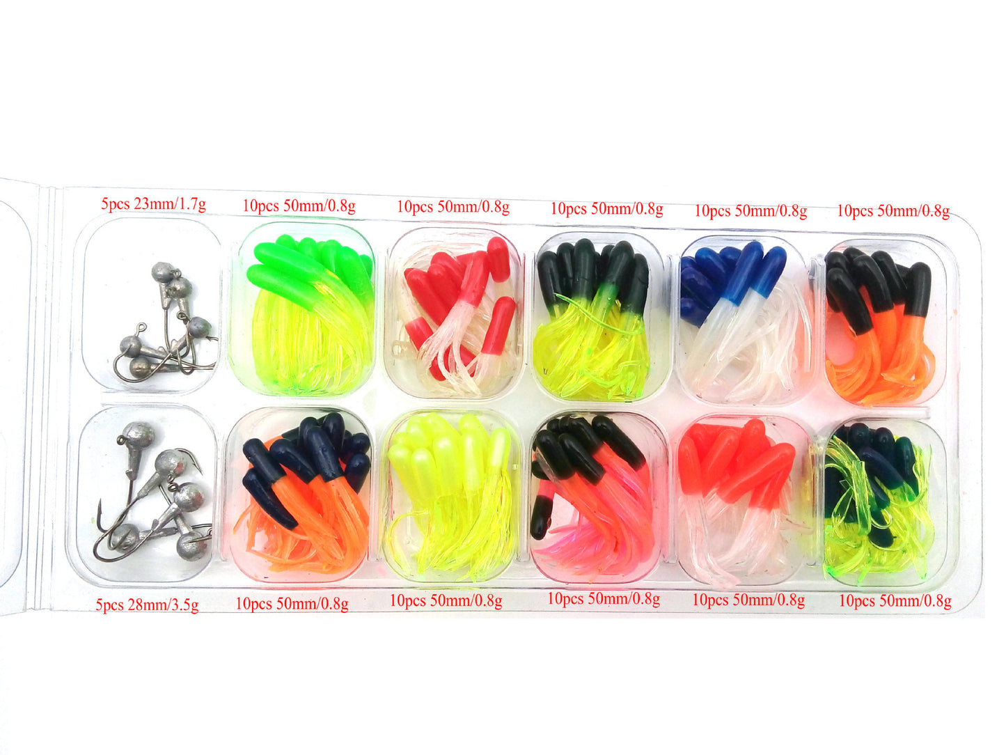 Mr Fishing Supplies Lead Head Hook Soft Bait Road Sub Fishing Gear Set